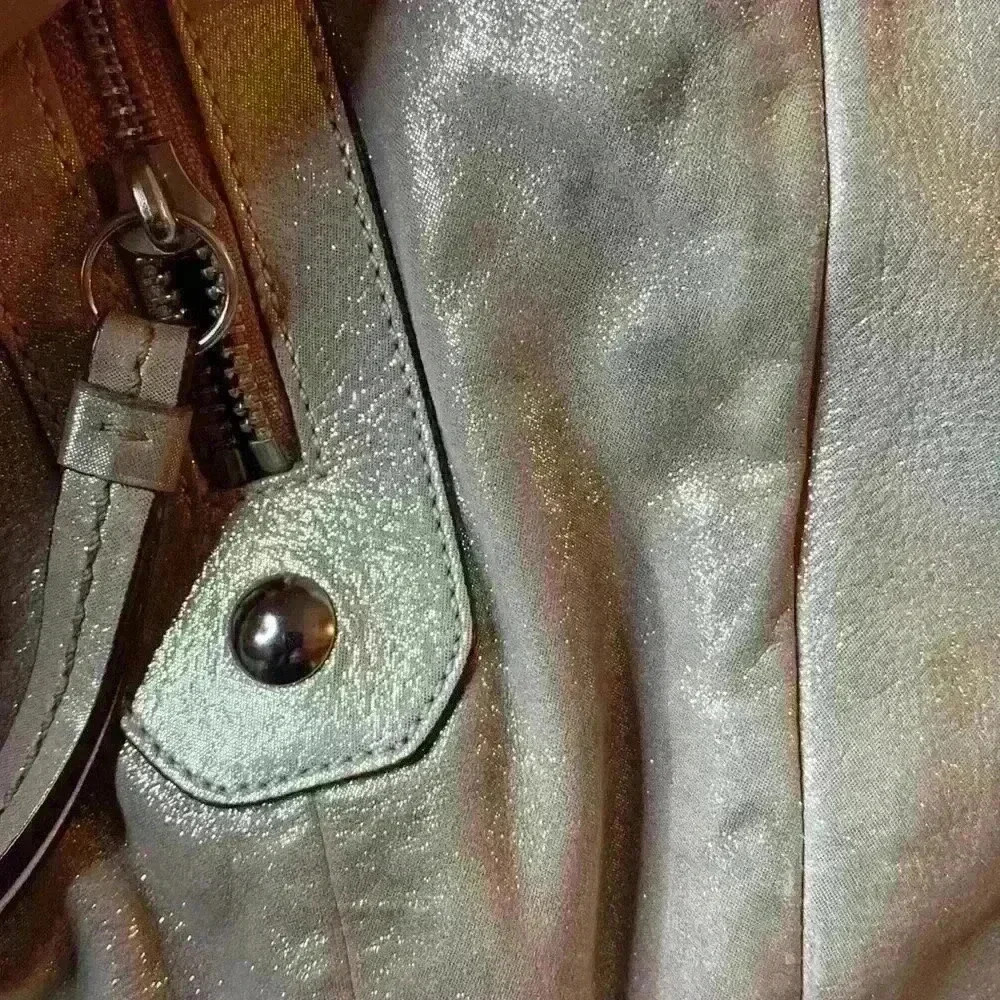 Coach Champagne Silver Sparkle Hobo - Picture 13 of 13